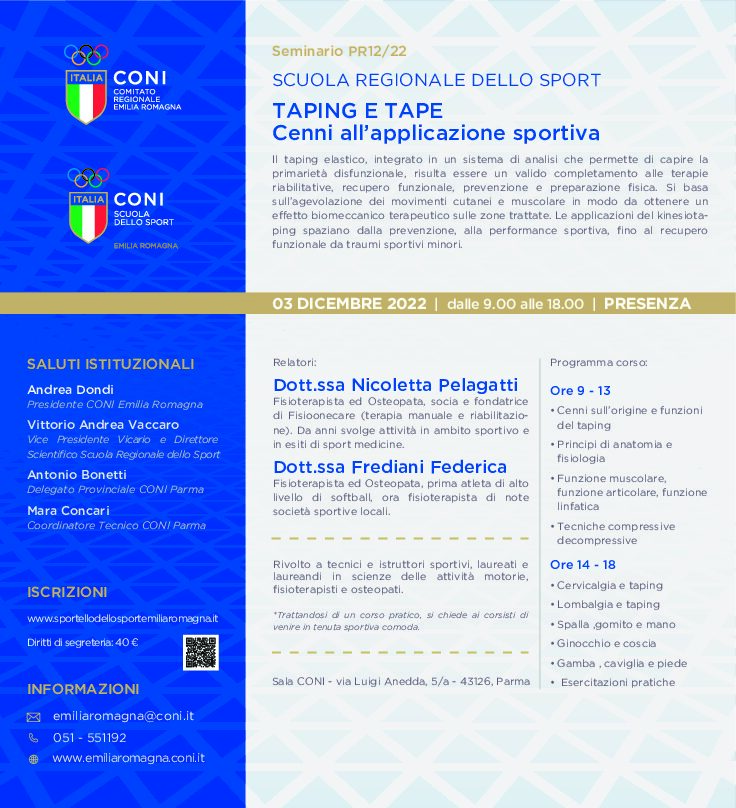 Taping e Tape: Cenni all'applicazione sportiva