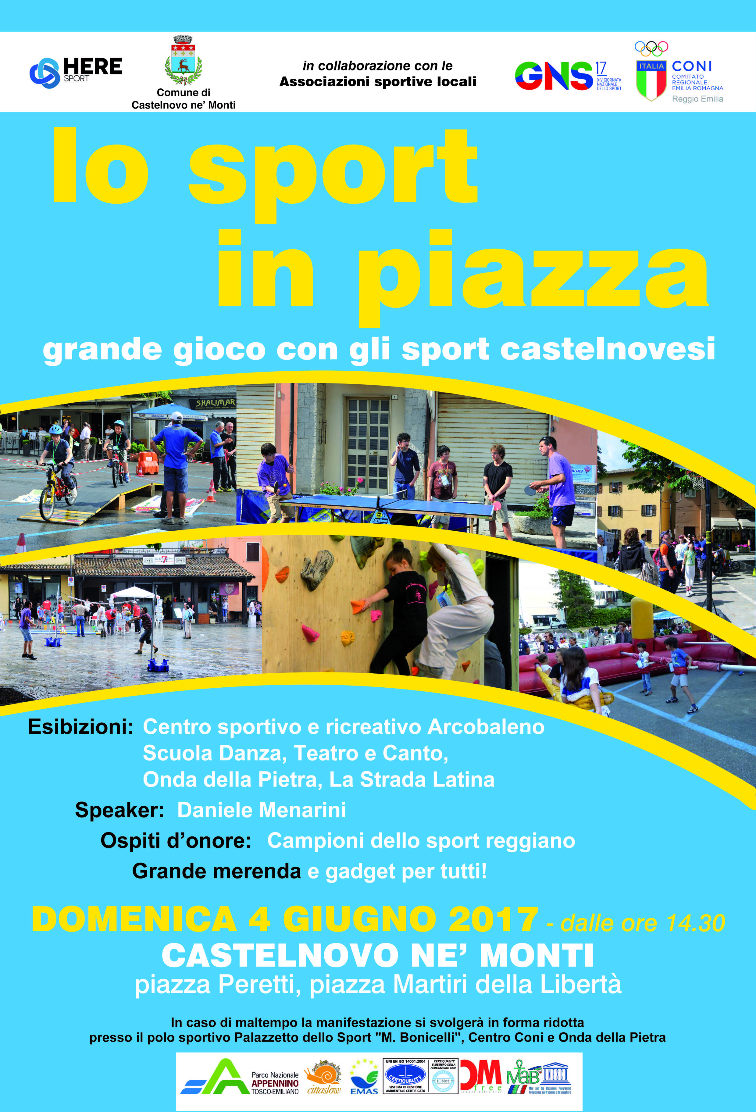 XIV Giornata Nazionale dello Sport a Castelnovo ne' Monti