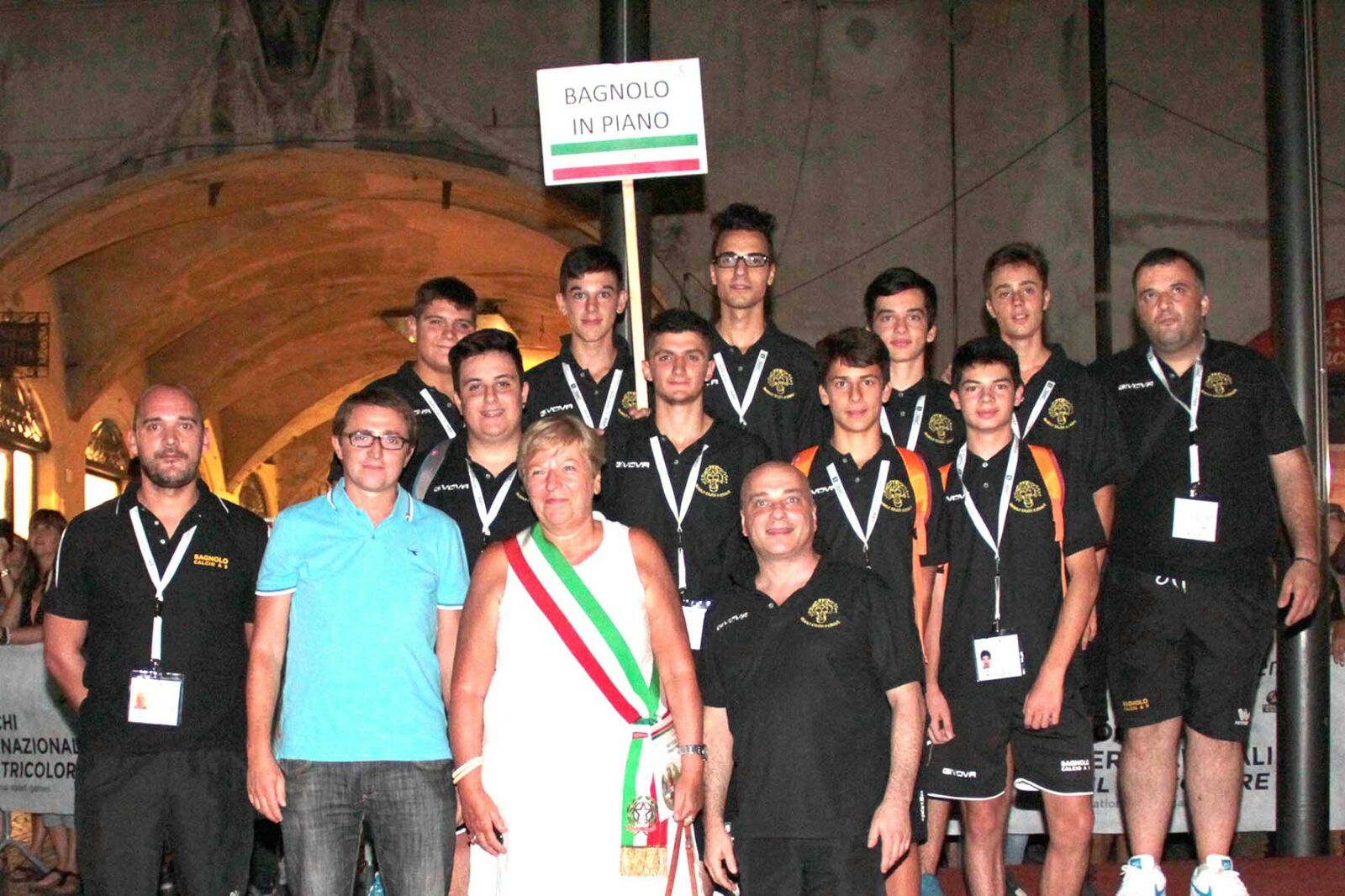 Bagnolo Calcio a 5 con sindaco e vice di Bagnolo