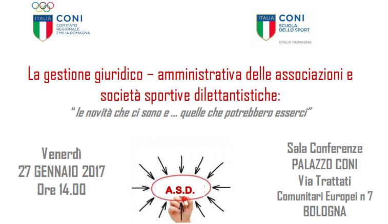 La gestione giuridico – amministrativa delle associazioni e società sportive dilettantistiche